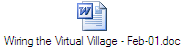Wiring the Virtual Village - Feb-01.doc