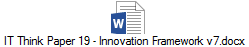 IT Think Paper 19 - Innovation Framework v7.docx